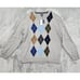 NEW Club Room Classic Argyle Merino Wool Blend V-Neck Pullover Sweater XXL Gray