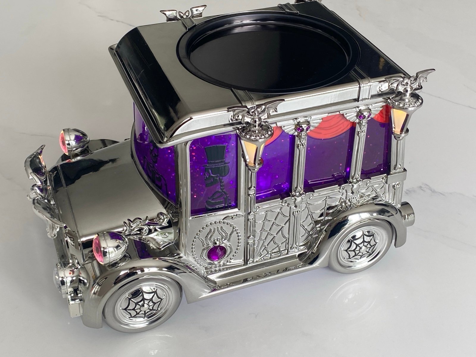 Bath & Body Works Light-Up Hearse Waterglobe Candle Holder