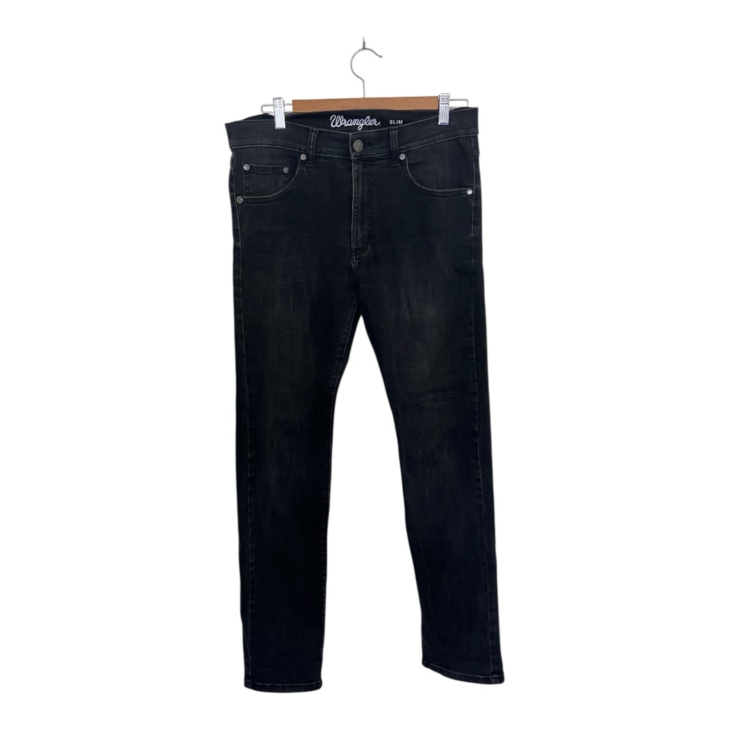 Wrangler Men’s Slim Fit Jean size 32x32 Rowan Black
