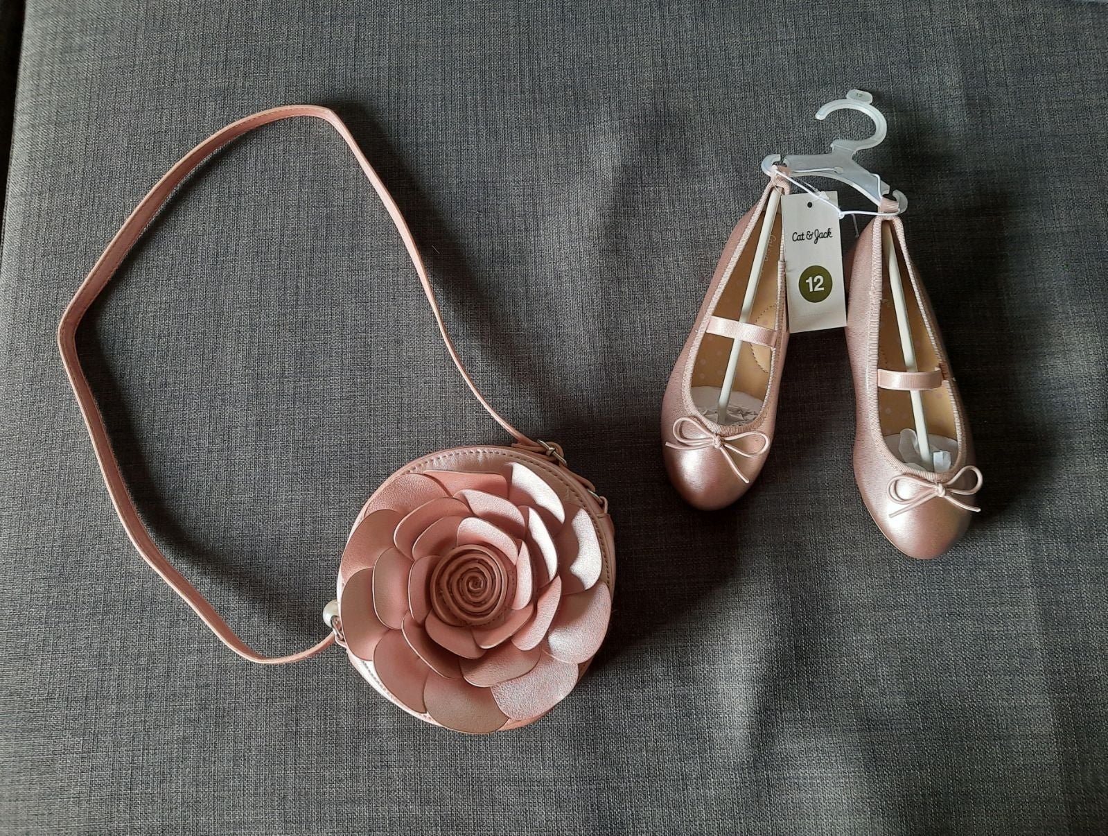 Cat and Jack Ballerina Shoes & Purse New