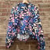 Year of Ours Splash Tennis Hooded Blue Pink Pullover Size Large