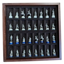 National Historical Society Civil War Pewter Chess Set