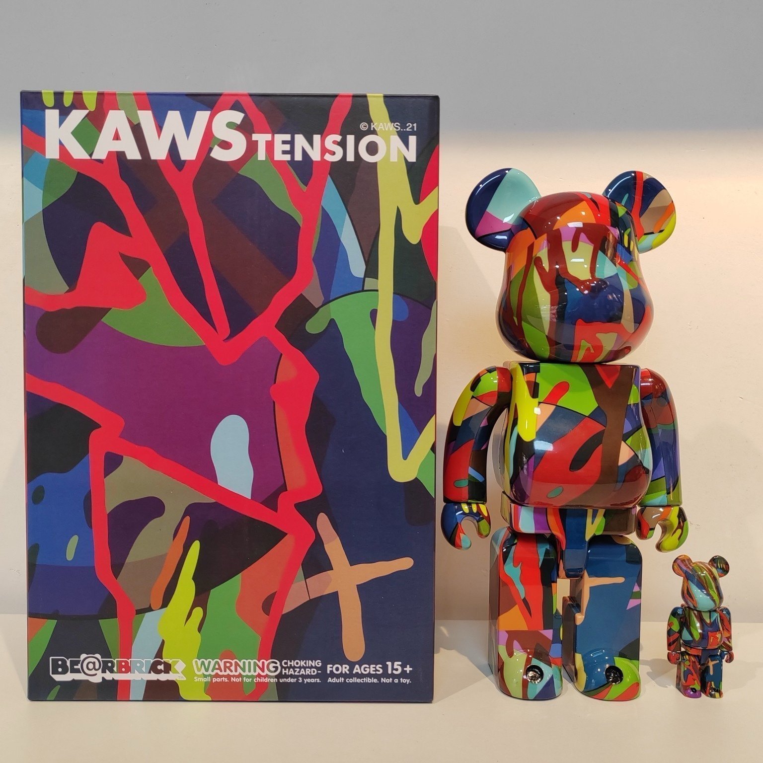 BE@RBRICK x KAWS Tension 400% & 100% Set | Mercari