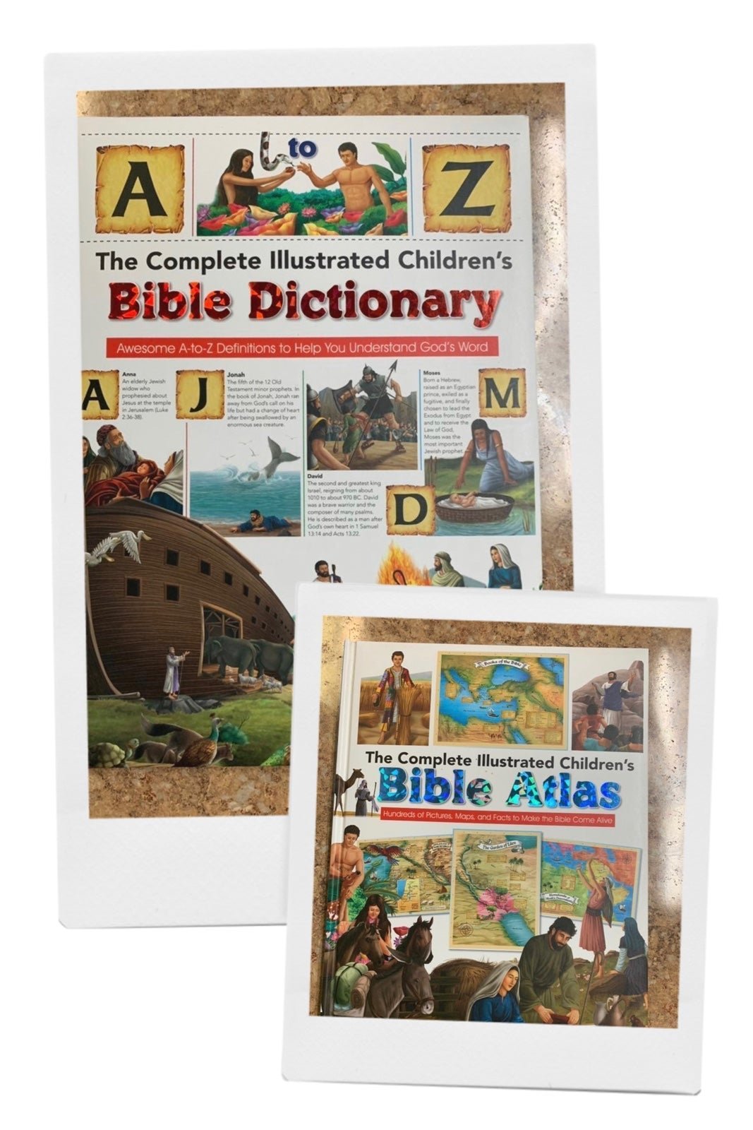 2PC Completely Illustrated Children’s Bible & Atlas Set