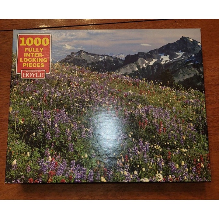 Mt Ranier Jigsaw Puzzle 1000 Pc Hoyle Sealed Wash Nat'l Park - Made in USA - NEW