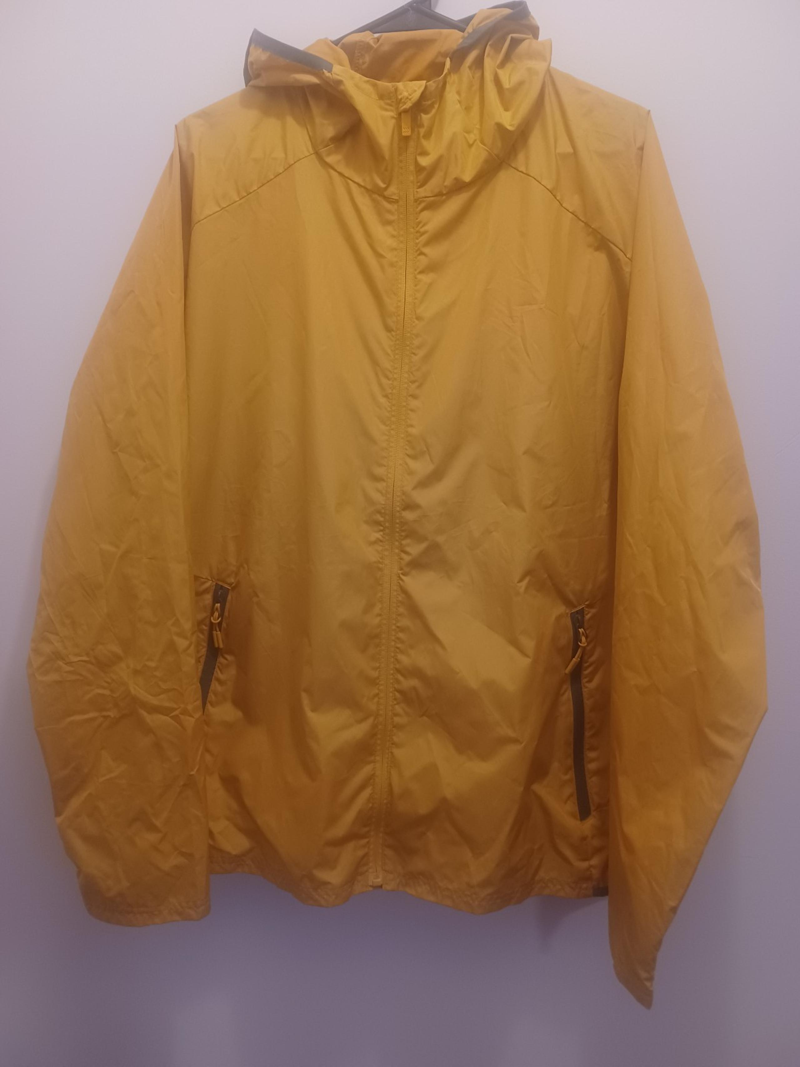 All in Motion mustard yellow/gray windbreaker jacket men's sz XL