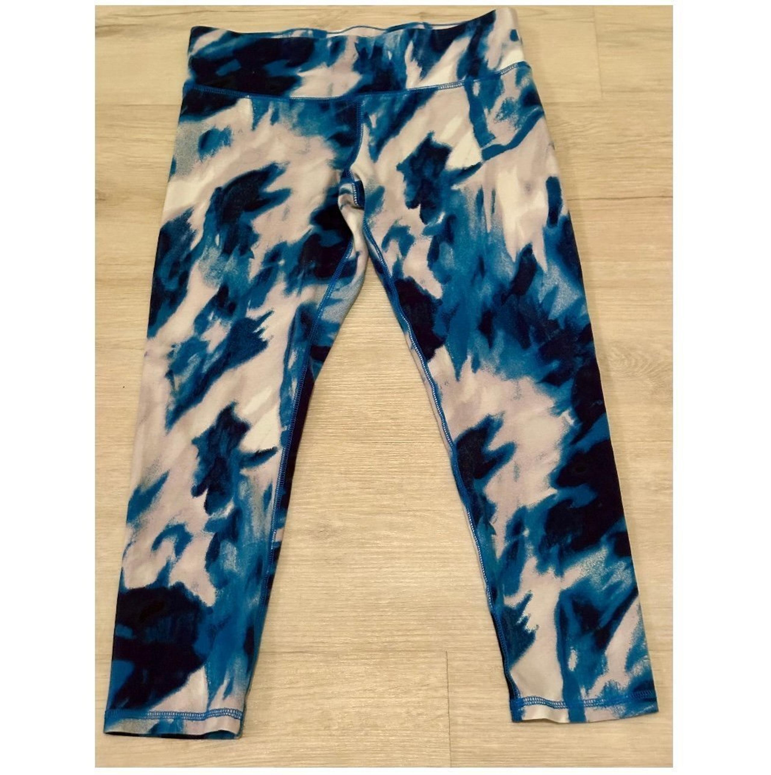 New York & Company Tie-Dye Crop Leggings Women’s Size Small High Waist Athletic