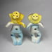 Charming Vintage HOLT HOWARD Scarecrow Salt & Pepper Shakers, Free Standing
