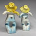 Charming Vintage HOLT HOWARD Scarecrow Salt & Pepper Shakers, Free Standing