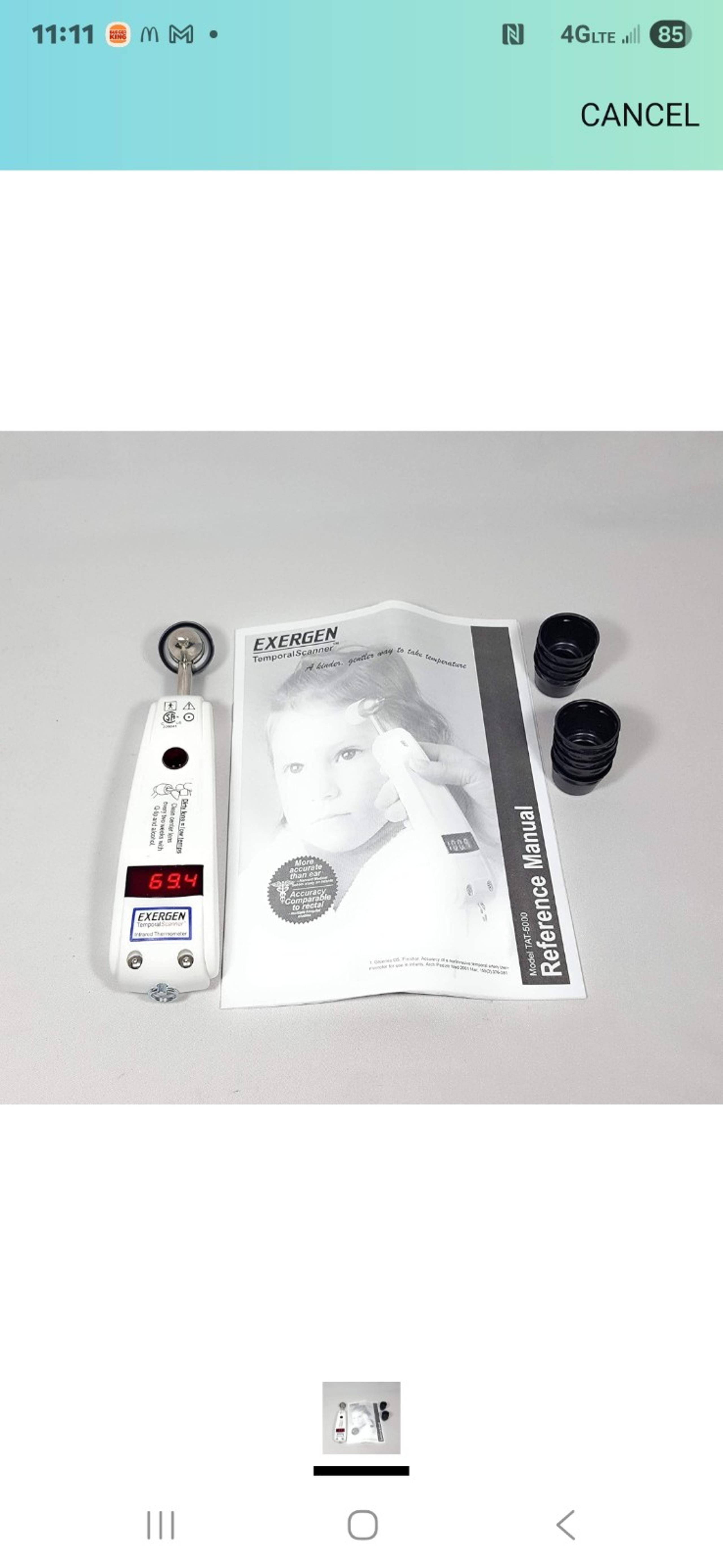 exergen tat 5000 temporal scanner