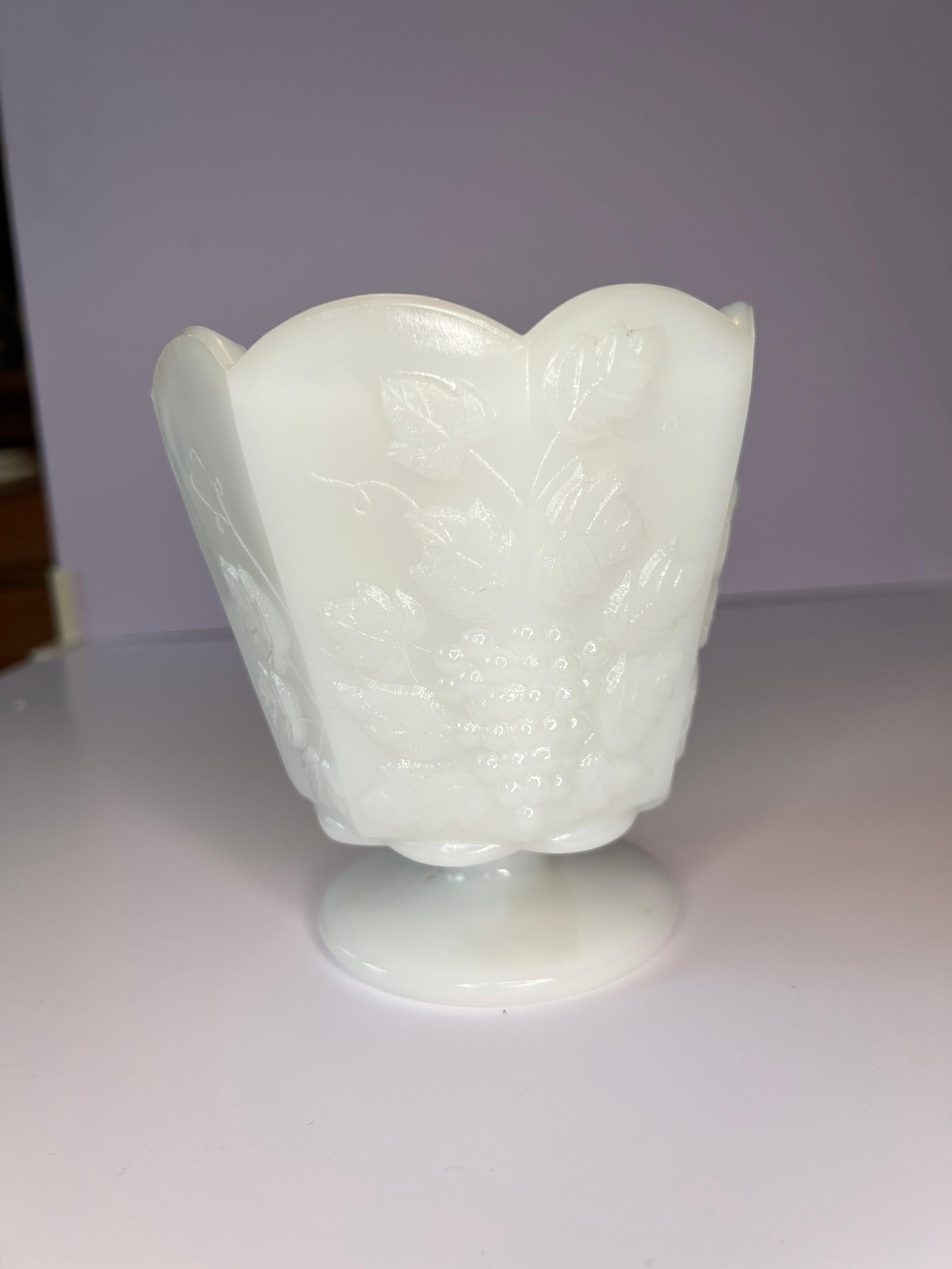 Vintage E.O. Brody Co White Milk Glass