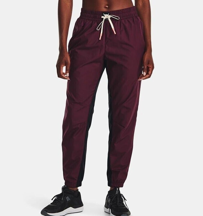 NEW! Under Armour Women's M Project Rock Woven Pants NWT 90
