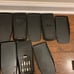 5 texas instruments ti-83 plus calculators for parts