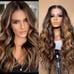 Human hair blended lace front wigs