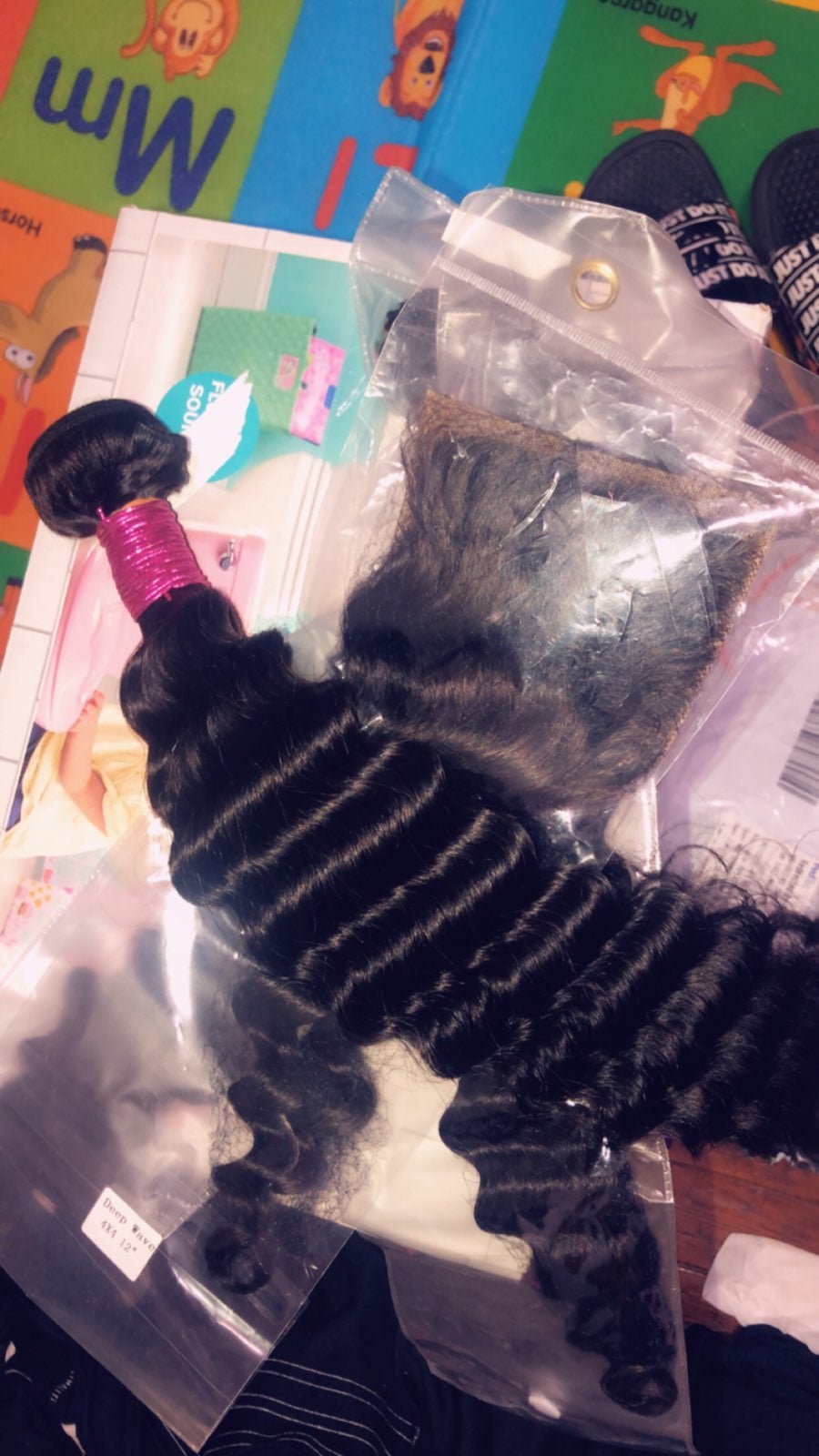 3 18 inch 100% virgin indian hair bundle