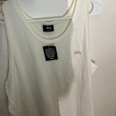 Stussy White Tank Top Men’s sz medium BRAND NEW WITH TAGS
