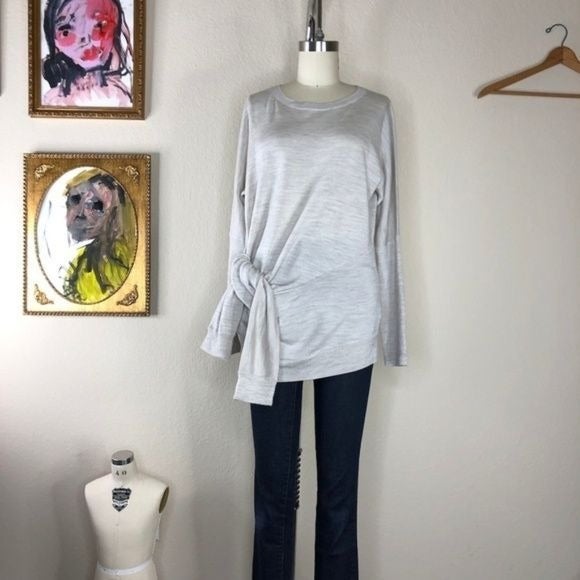 AllSaints Knot Jumper Tie Waist Sweater Wrap Knit