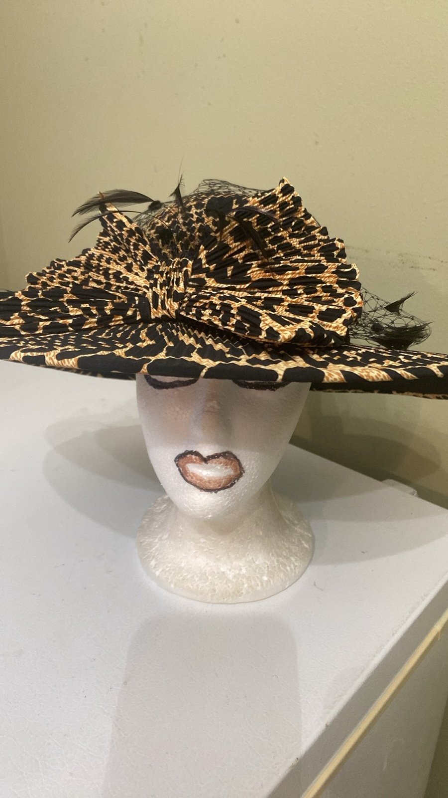 Gorgeous Animal Print Church/Dress Hat