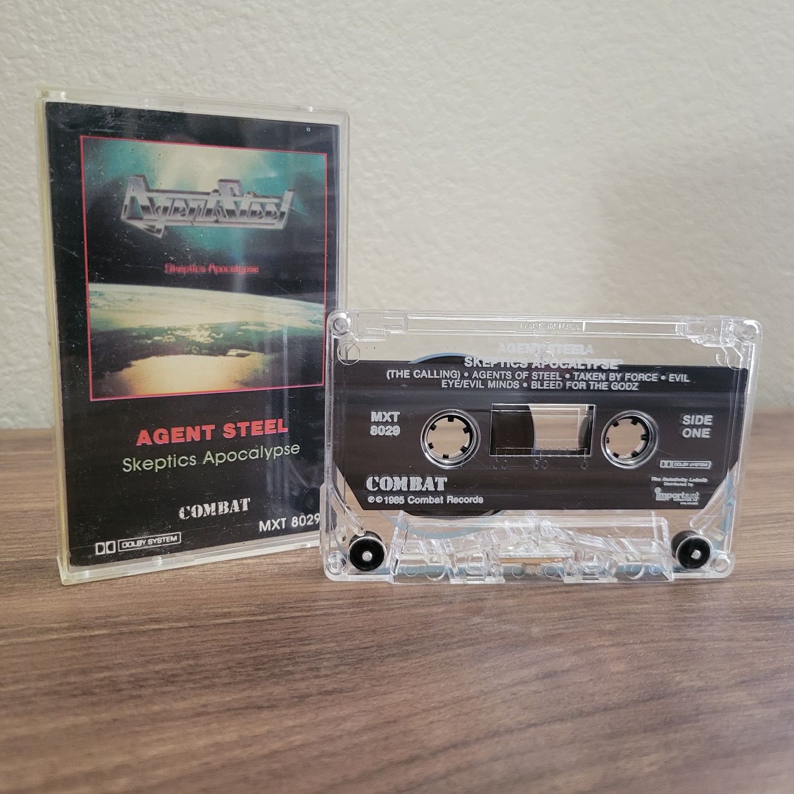 Agent Steel Skeptics Apocalypse Cassette Heavy Metal Thrash Speed Dolby MXT8029
