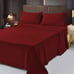 Luxury Bed Sheet Set | Queen | Burgundy Red