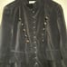 Vintage Newport News Women Victorian Goth Jacket Size 12 Black Steampunk Grunge