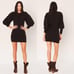NWT Ba&sh Nancy Puff Sleeve Sweater Mini Dress Wool Blend in Marron sz US 6