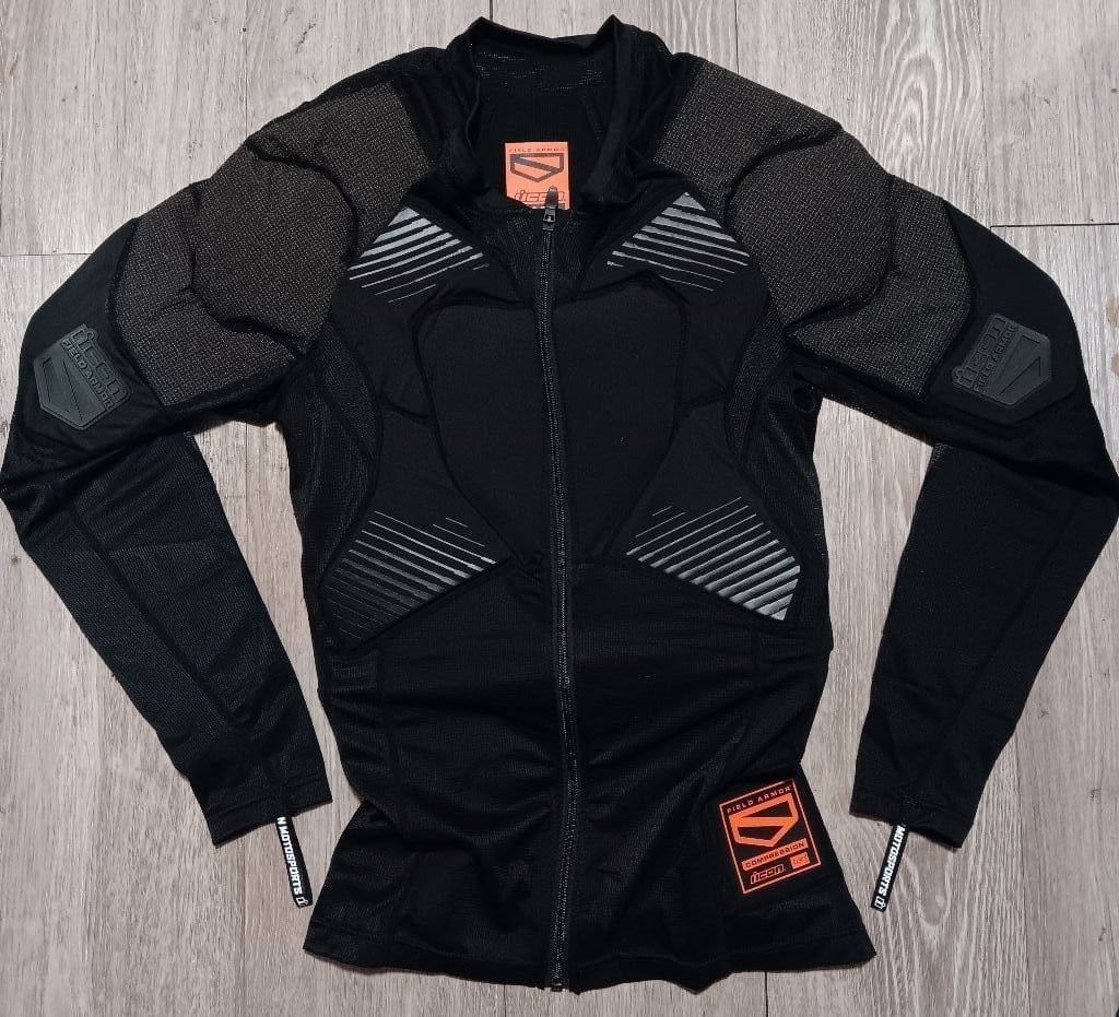 Men's ICON Field Armor Compression Shirt - Black / L