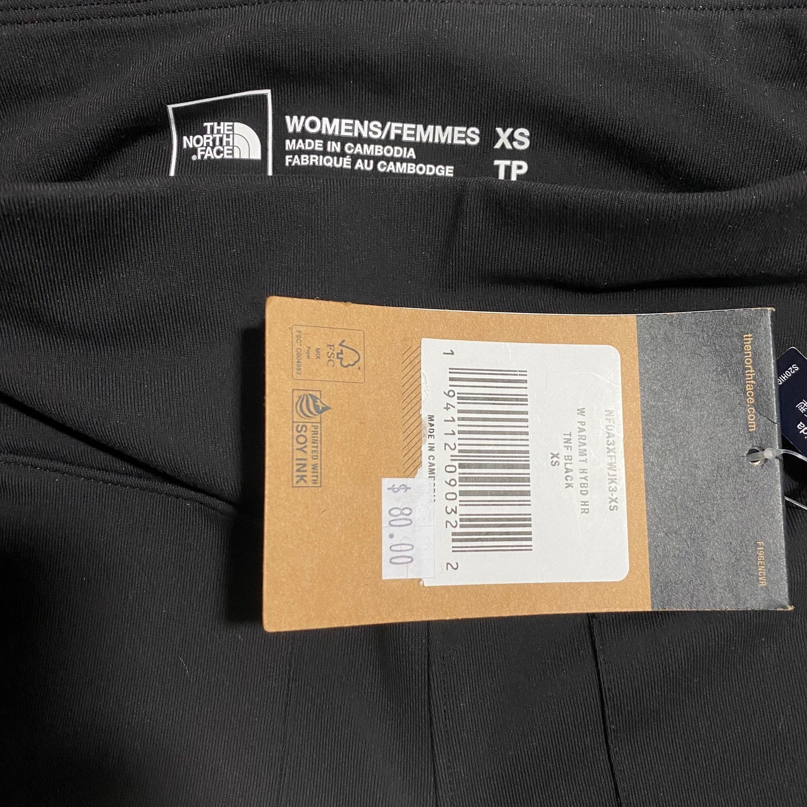 NEW North Face Paramount Hybrid Black Legging Tights