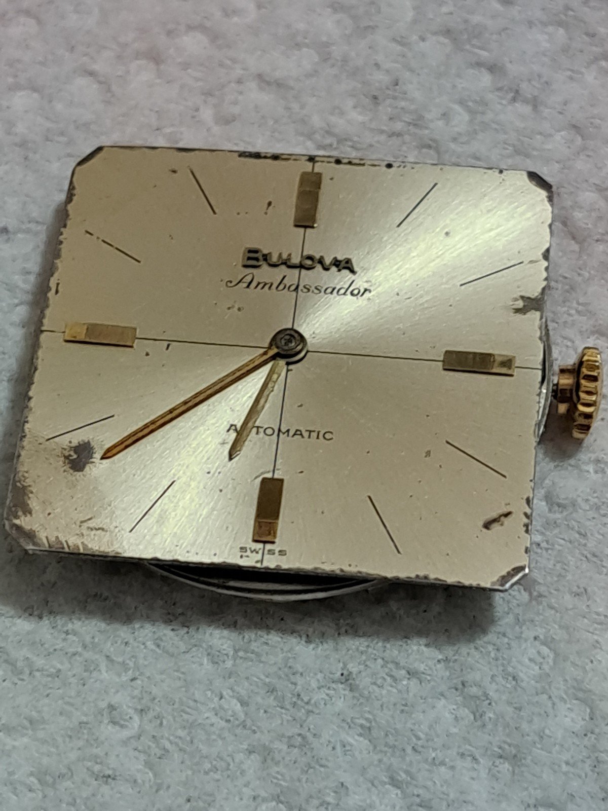 Watch bulova movement automatic for parts