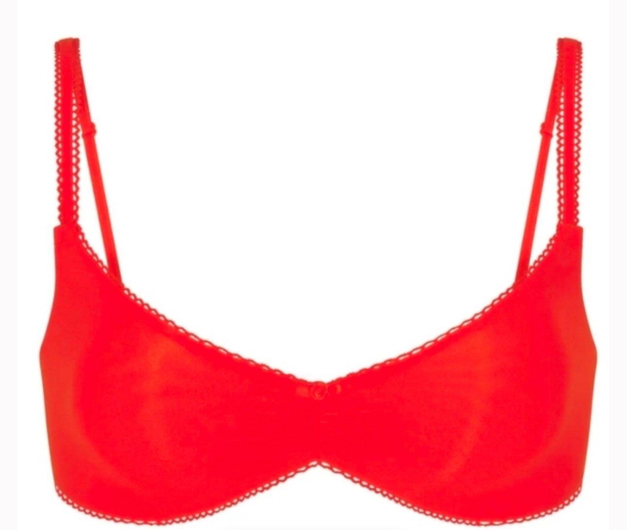 skims fits everybody skimpy scoop bralette ruby