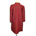 Vintage Womens Red Green Christmas Plaid Quilted Insulated Housecoat Robe Sz M/L