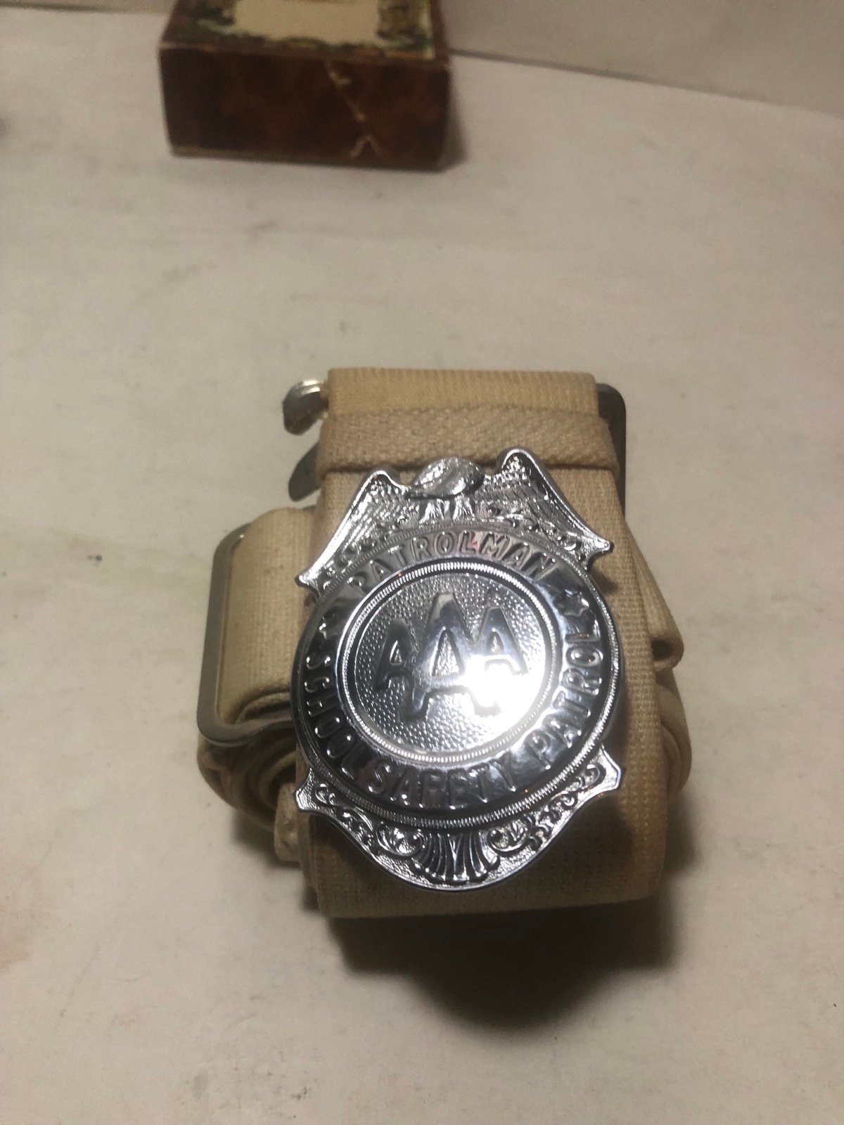 Patrolman AAA School Safety Patrol Badge