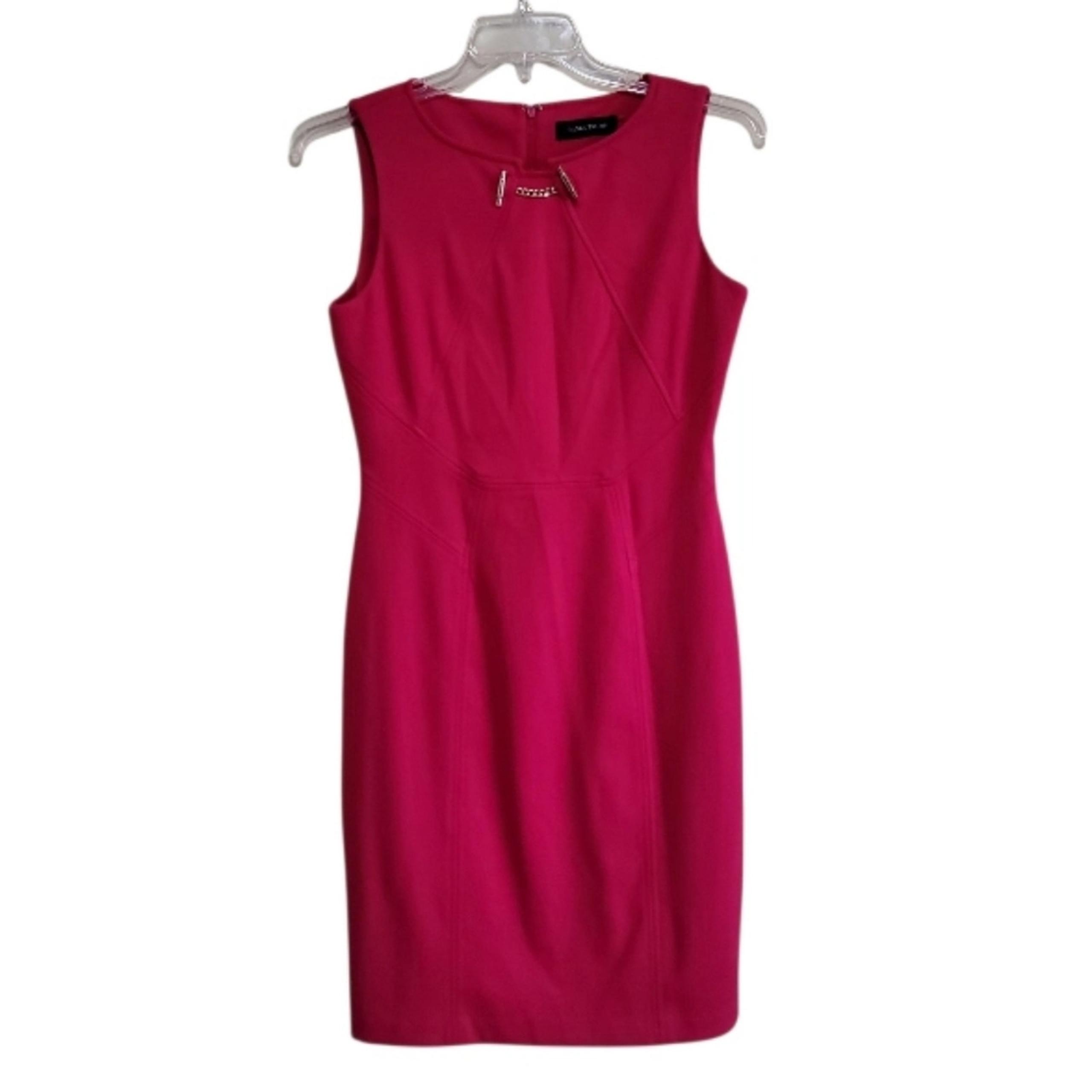 Ivanka Trump Women Pink Sleeveless Sheath Dress Size Medium