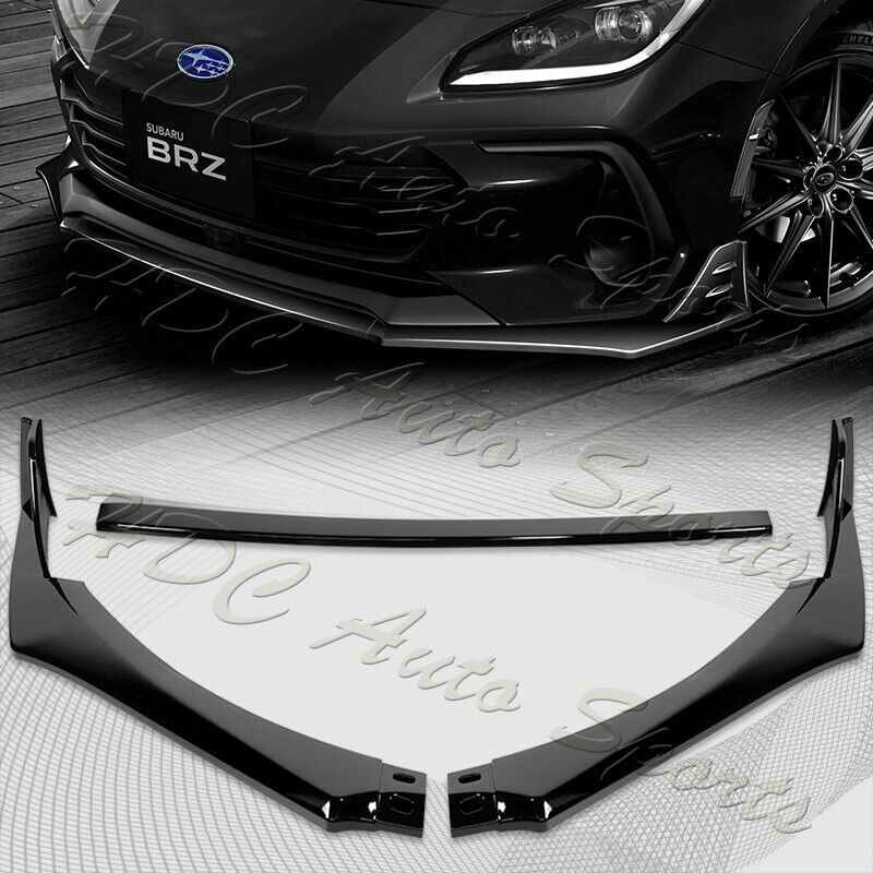 For 2022-2024 Subaru BRZ ST-Style Painted BLK Front Bumper Spoiler Splitter Lip