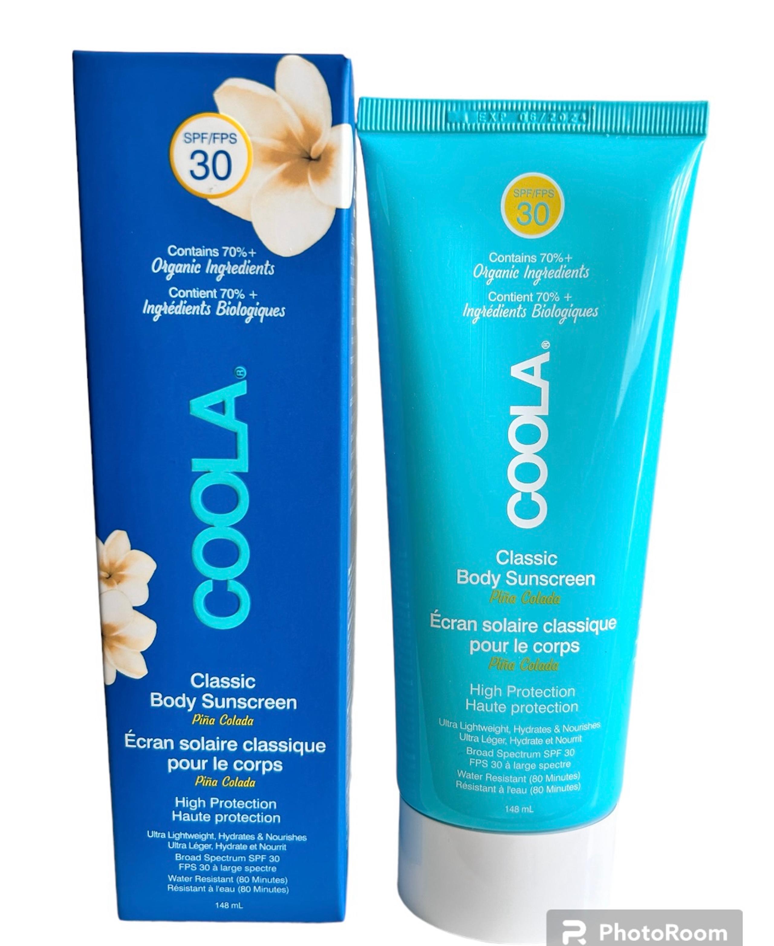COOLA Classic Organic Body Sunscreen Lotion SPF 30 - Piña Colada, 5 oz. - COOLA Suncare