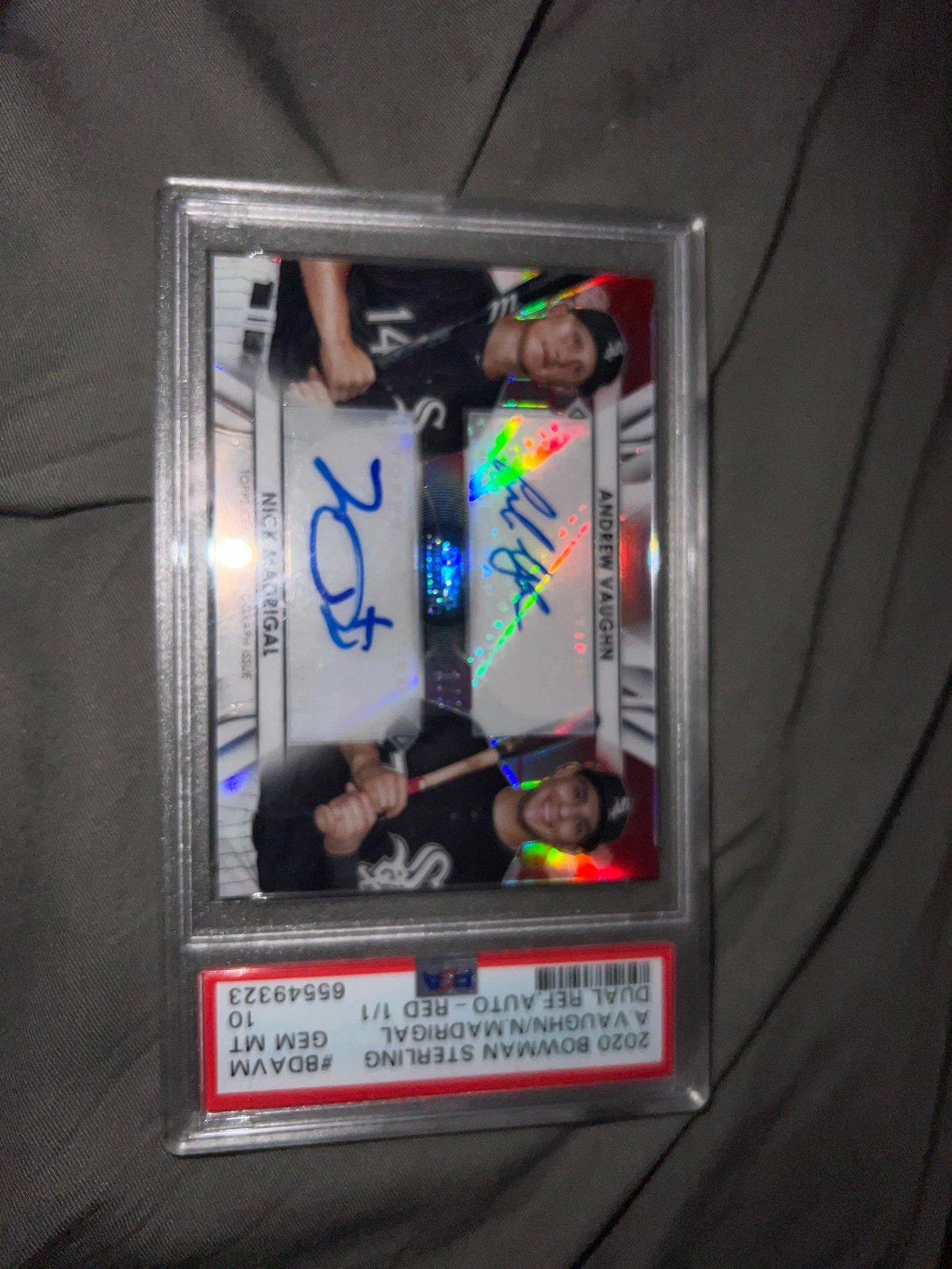 2020 Bowman Sterling Dual auto 1/1 PSA 10
