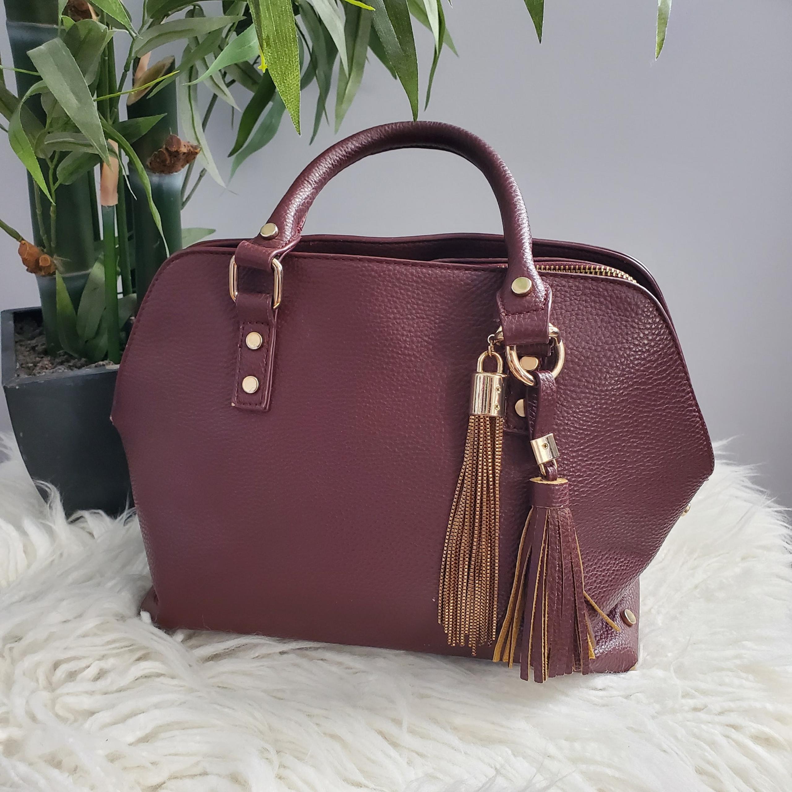 Red Satchel Purse - Charming Charlie