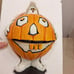 Vintage Dept 56 Halloween Flip Tops Pumpkin Ghost Candy Dish