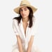 J. Crew Wide-Brim Packable Straw Hat