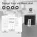 Ultra Fast Bluetooth Label Printer - Supports iOS, Android, Windows, Mac