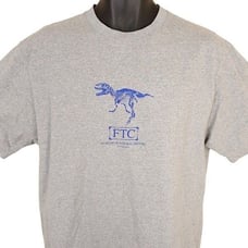 Museum Of Natural History Mens Size Large Gray San Francisco Dinosaur FTC