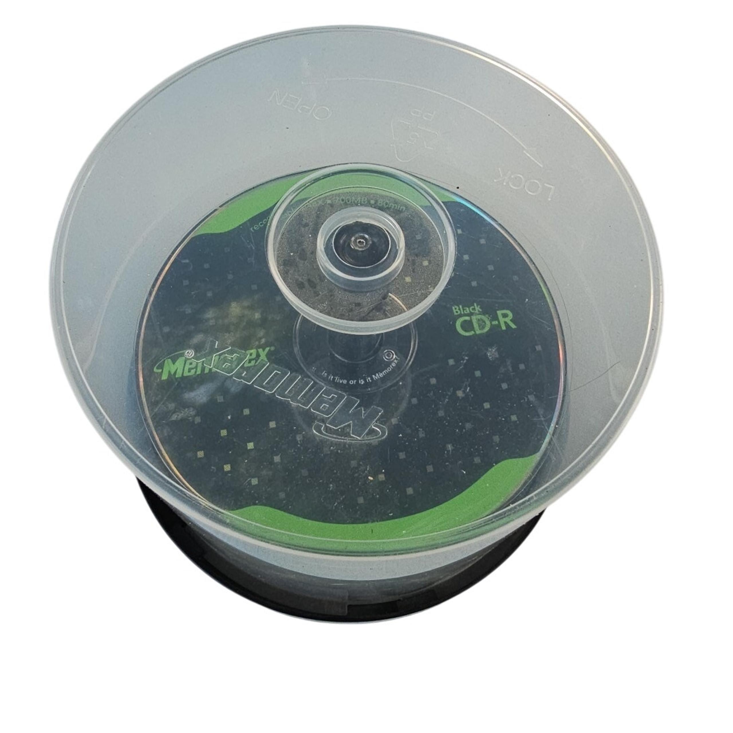 Blank cd-r disks and holder