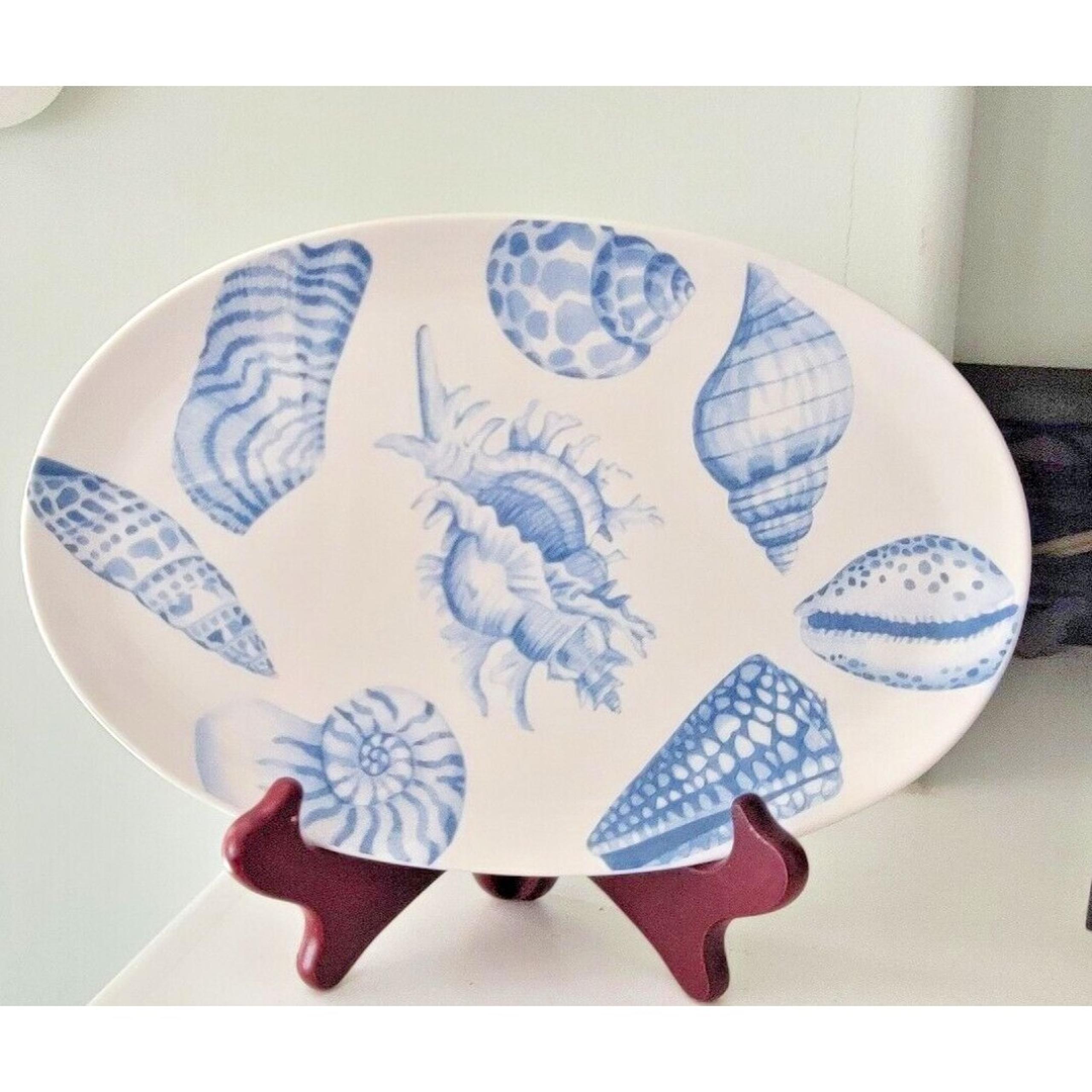 Lenox 10.25" Oval Tray with Shell Design  "Every Seashell Tells A Story" NEW