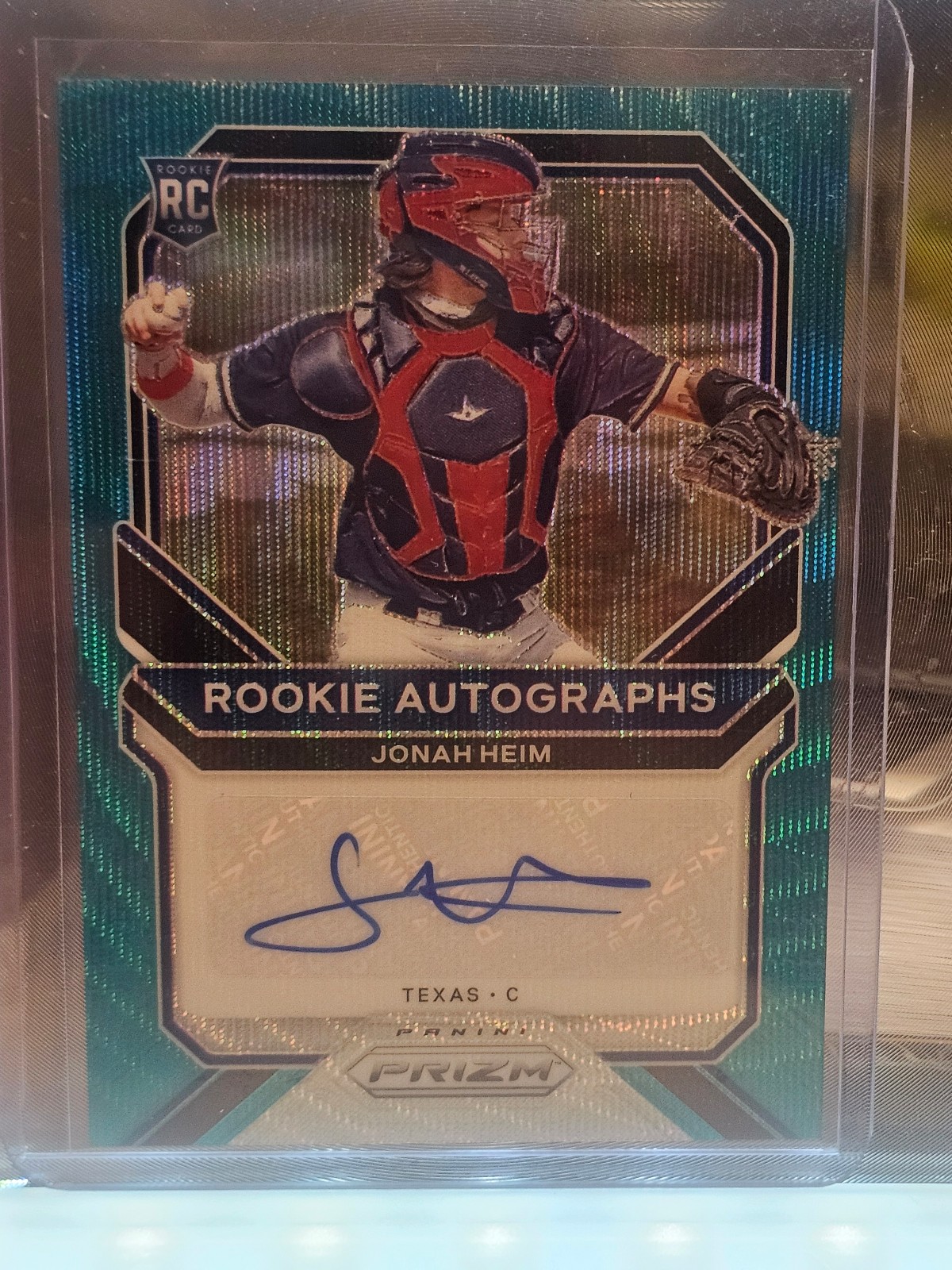 Jonah Heim Rookie Auto Teal Wave 46/50 Prizm