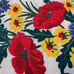 Vintage lot of 8 Luncheon Napkins yellow and red flowers printed most of them n