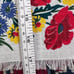 Vintage lot of 8 Luncheon Napkins yellow and red flowers printed most of them n