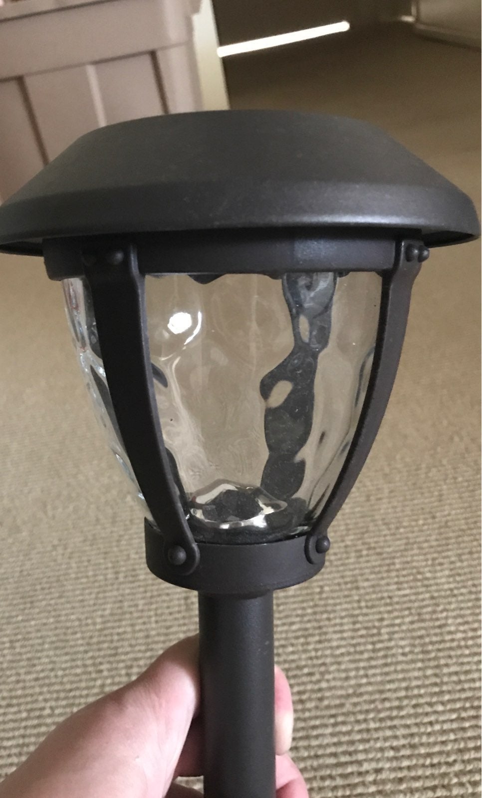Hampton Bay Solar LED Metal Pathway Ligh