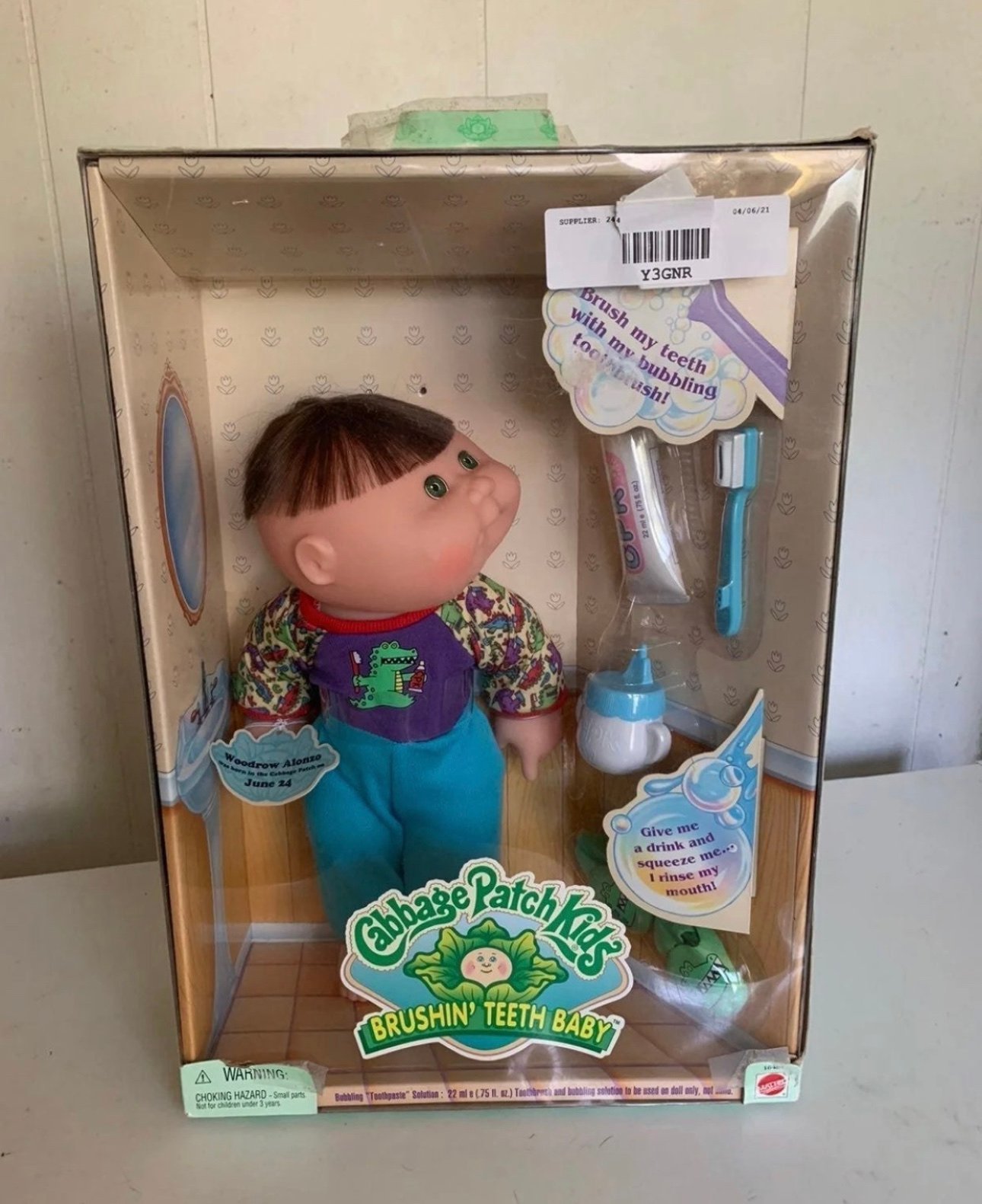 Vintage 97 Cabbage Patch Doll Teeth Brushing New in Box