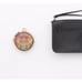 Coach Round Hybrid Pouch In Rainbow Signature Canvas NEW