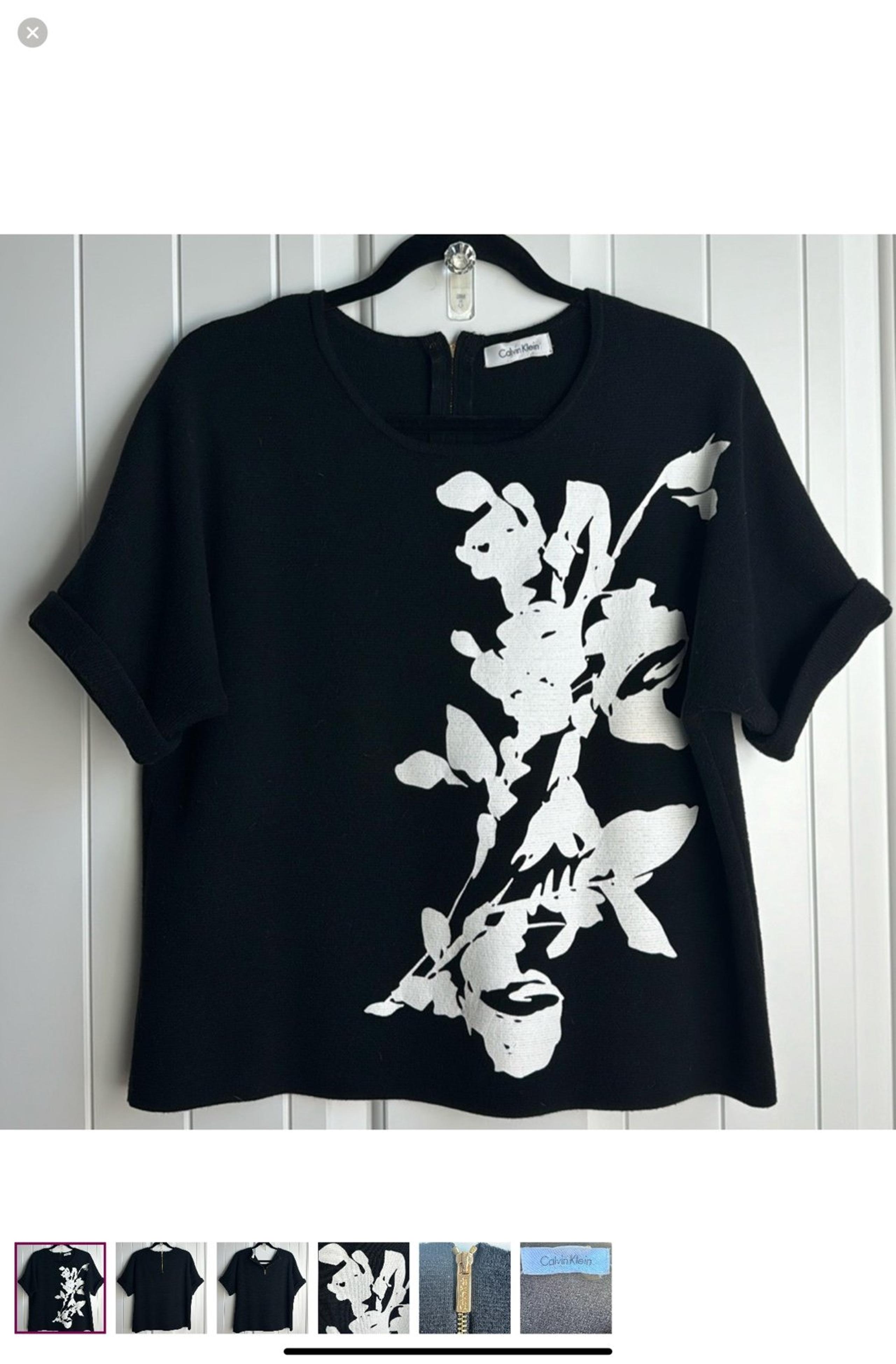 Calvin Klein Asian Inspired Top Size L